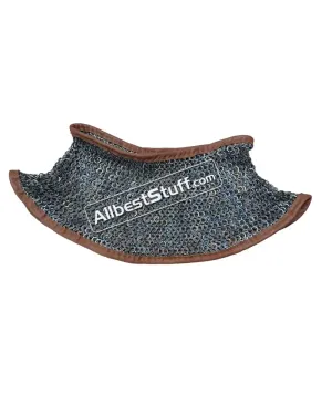 Small Titanium Chain Mail Camail Flat Riveted